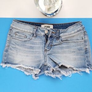 Victoria Secret Size 0 Pink Jean Shorts